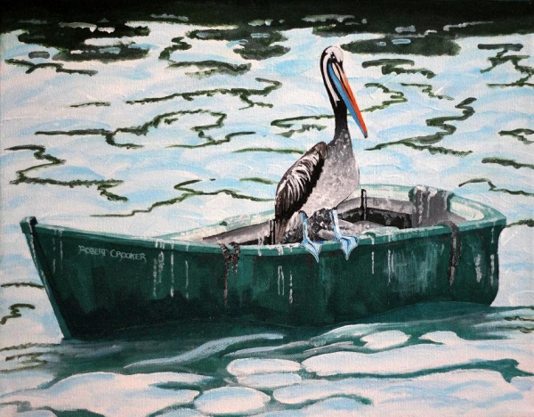 Pelican (Pelecanus Occidentallis) by ROBERT CROOKER ART