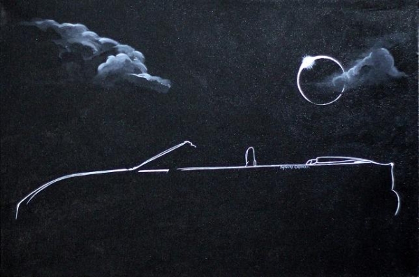Topless Under an Eclipse by ROBERT CROOKER ART