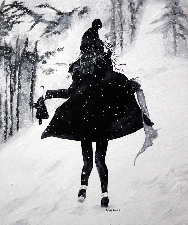 Lady in the Snow by ROBERT CROOKER ART