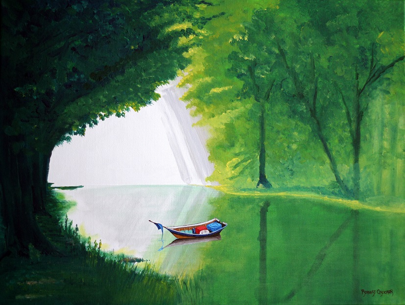 Green and Serene by ROBERT CROOKER ART