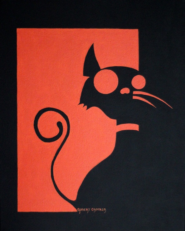 Funky Cat by ROBERT CROOKER ART