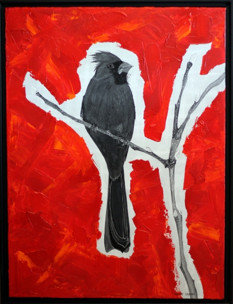 Black Cardinal by ROBERT CROOKER ART