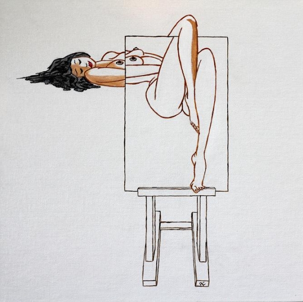 Click here to view One Leg Over by ROBERT CROOKER ART 