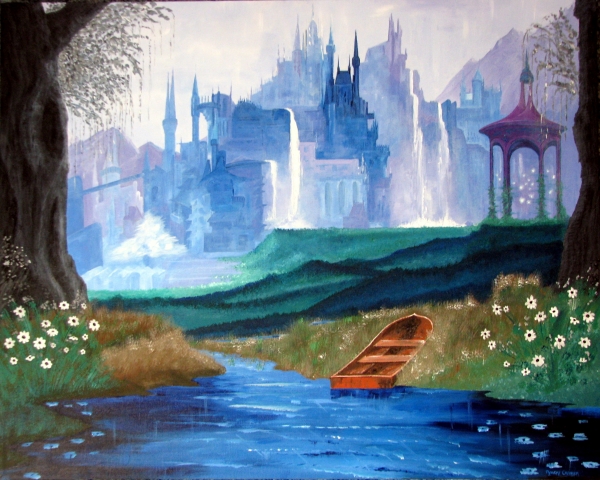 Click here to view Dark Castle #3 - Spring in Mysticvale by ROBERT CROOKER ART